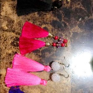 Tassel earings! $7 each pair